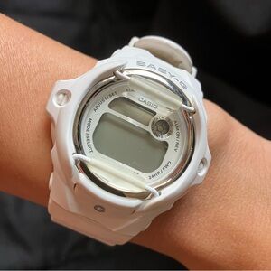 White Baby G Shock Watch
